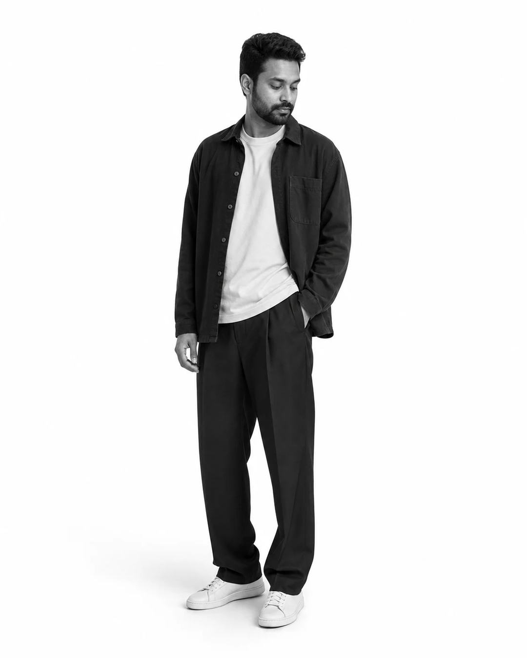 Black and White High-Key Studio Cutout Photo Prompt — image 2