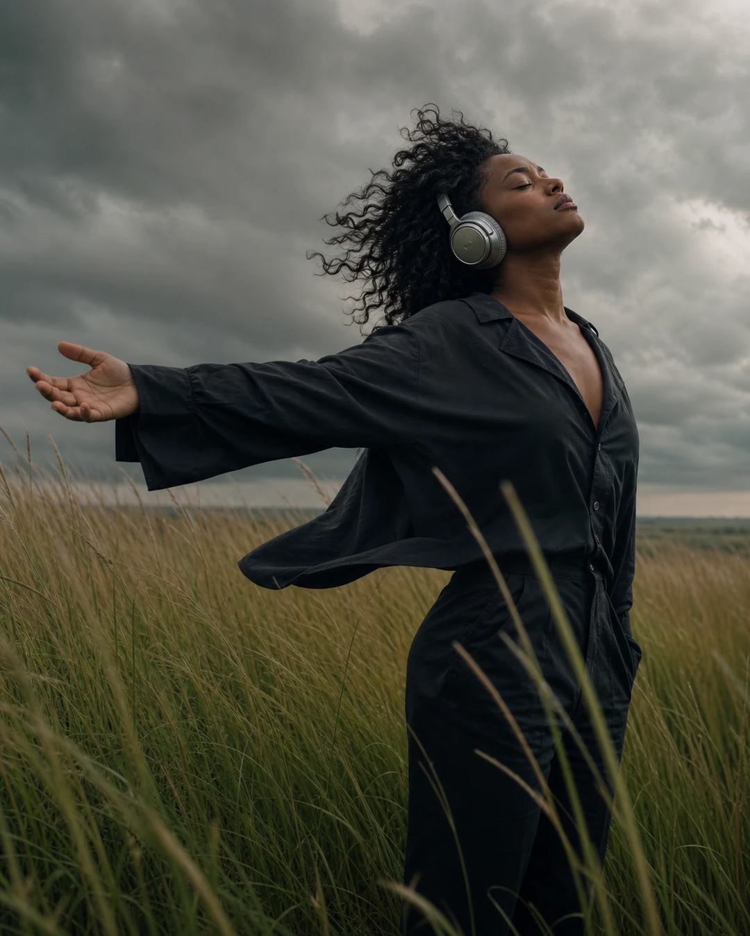 Emotional Release Field Headphones Photo Prompt — image 3