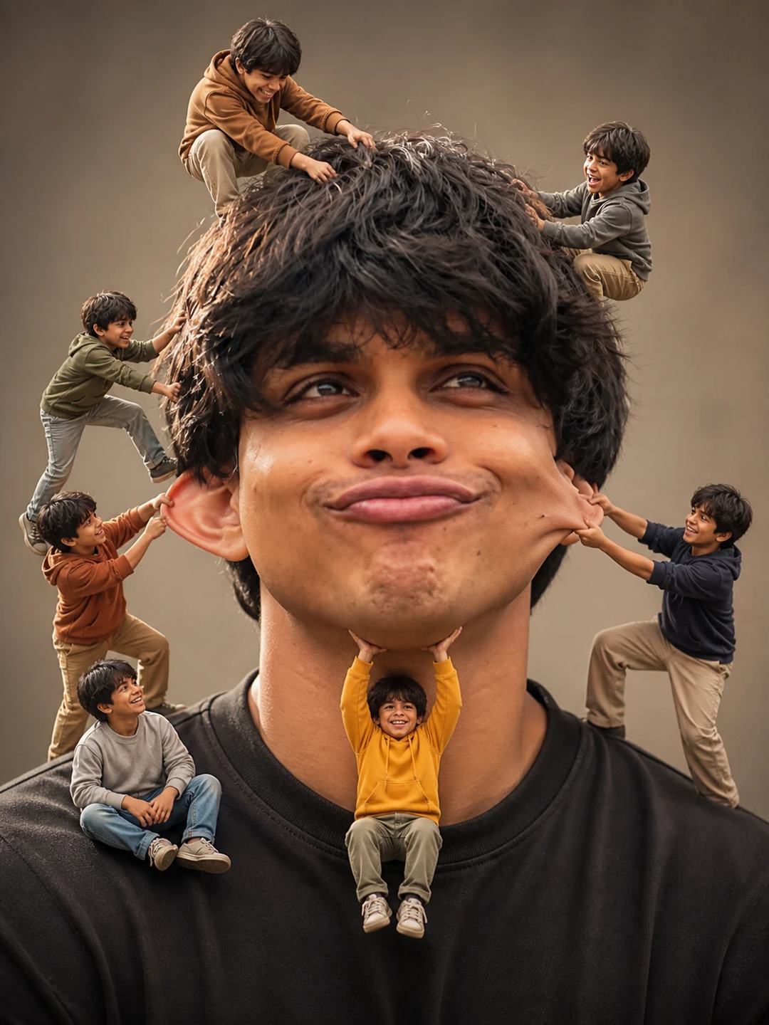 Miniature Clone Chaos Surreal Portrait Photo Prompt, image 2