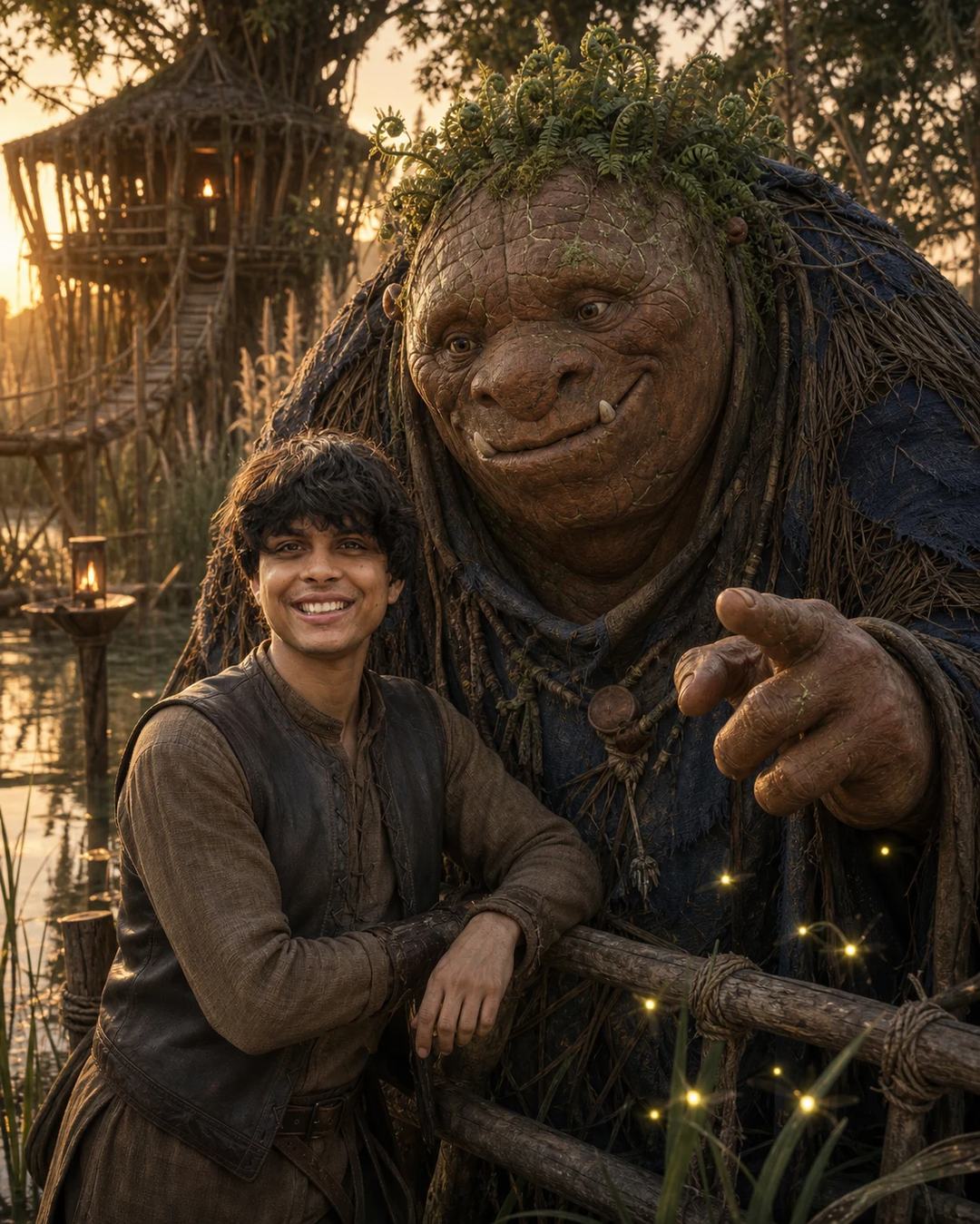 Fairytale Swamp With Friendly Ogre Image Prompt, image 2