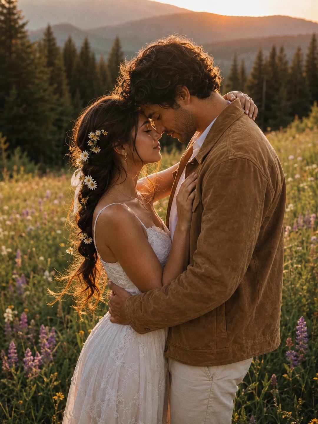 Daisy Meadow Couple – Gemini AI Photo Prompt, image 2