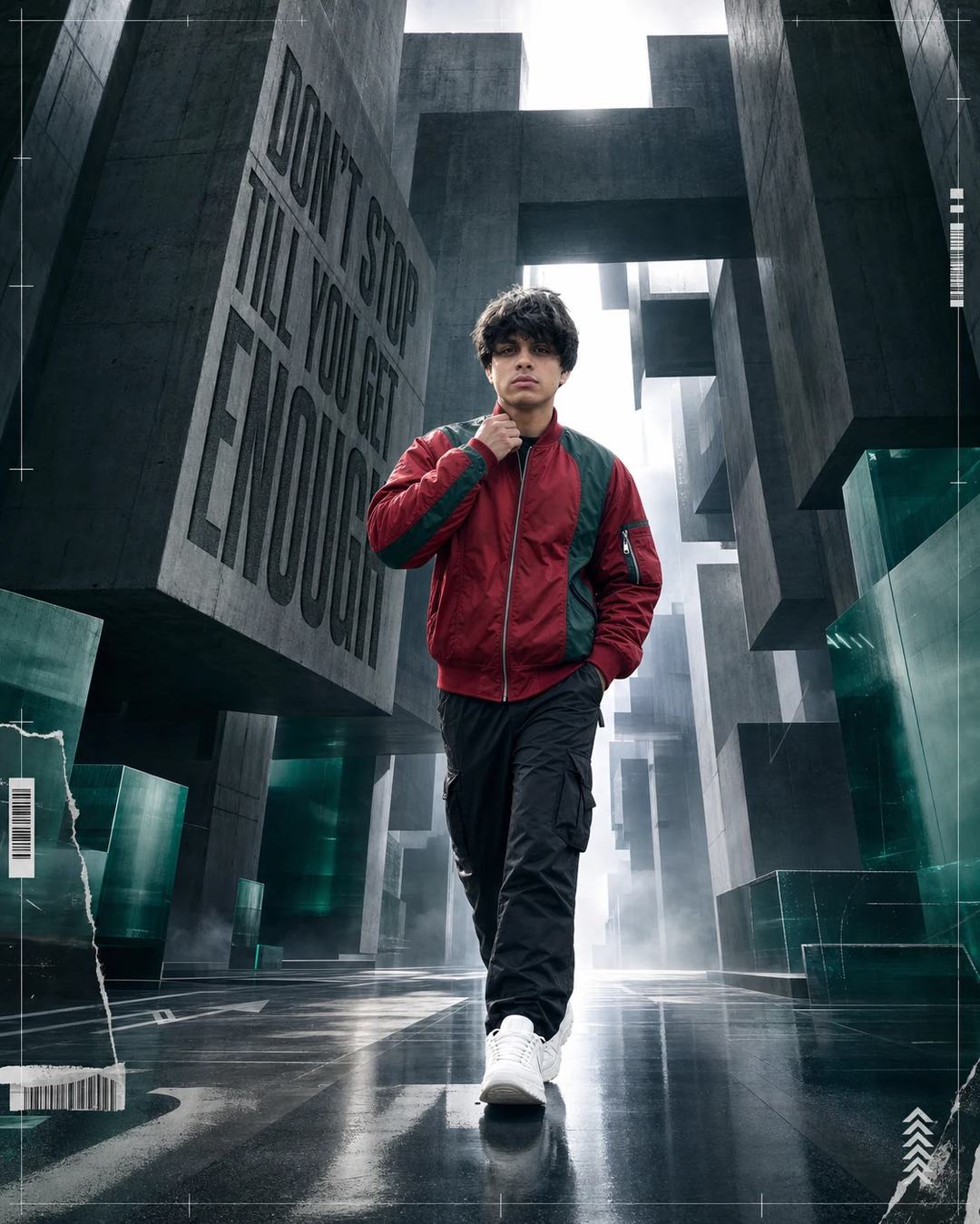 Brutalist Luxury Sports Fashion Editorial AI Prompt — image 4