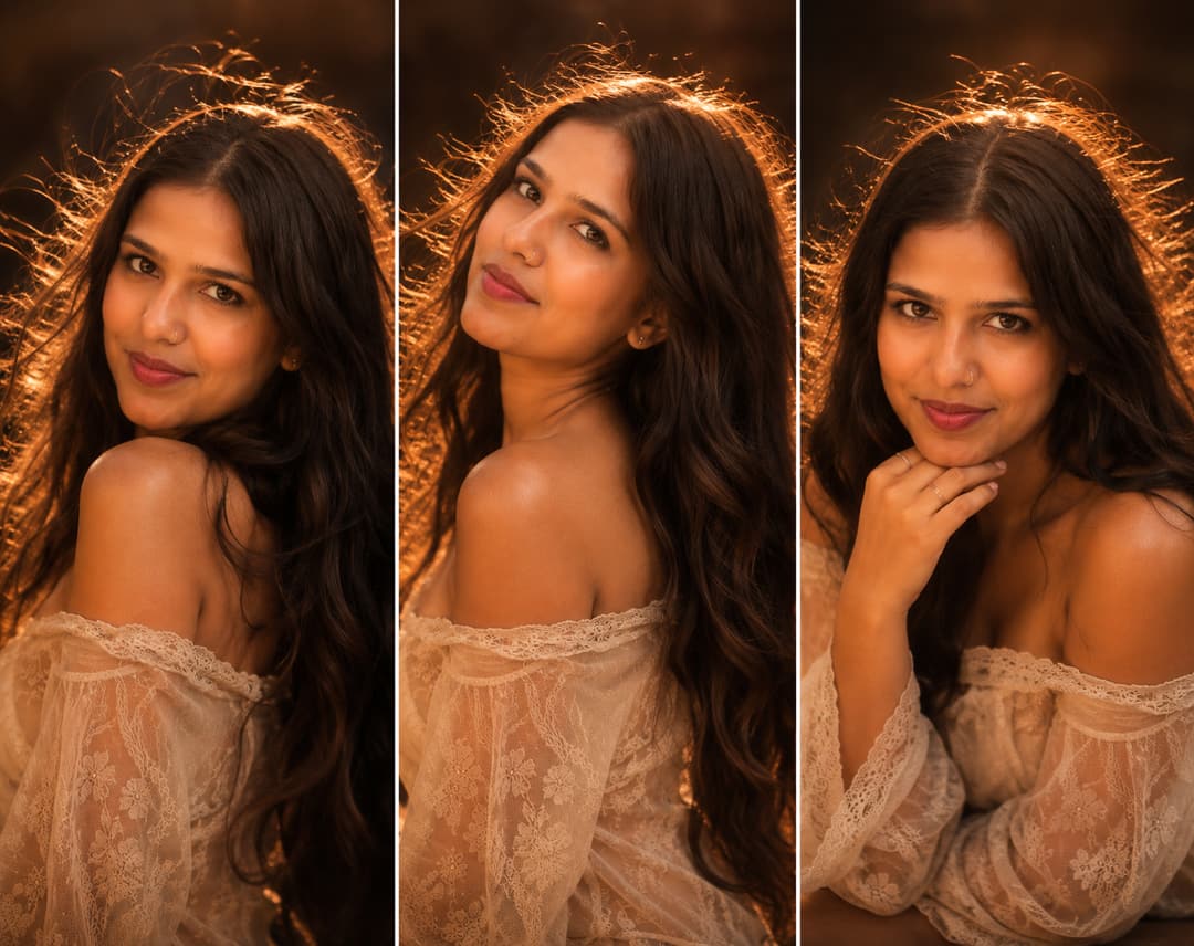 Light Beam Portrait – Gemini AI Photo Prompt — image 2