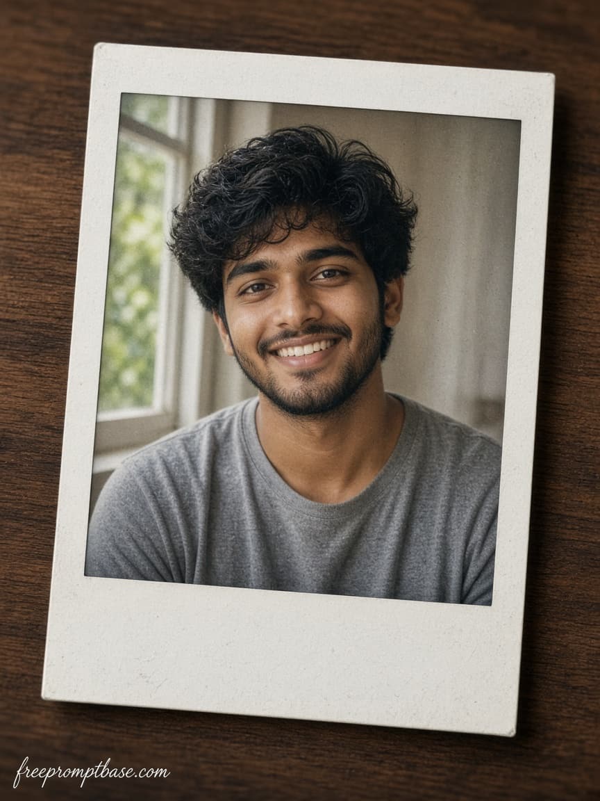Polaroid Younger Self ChatGPT Photo Editing Prompt, image 4