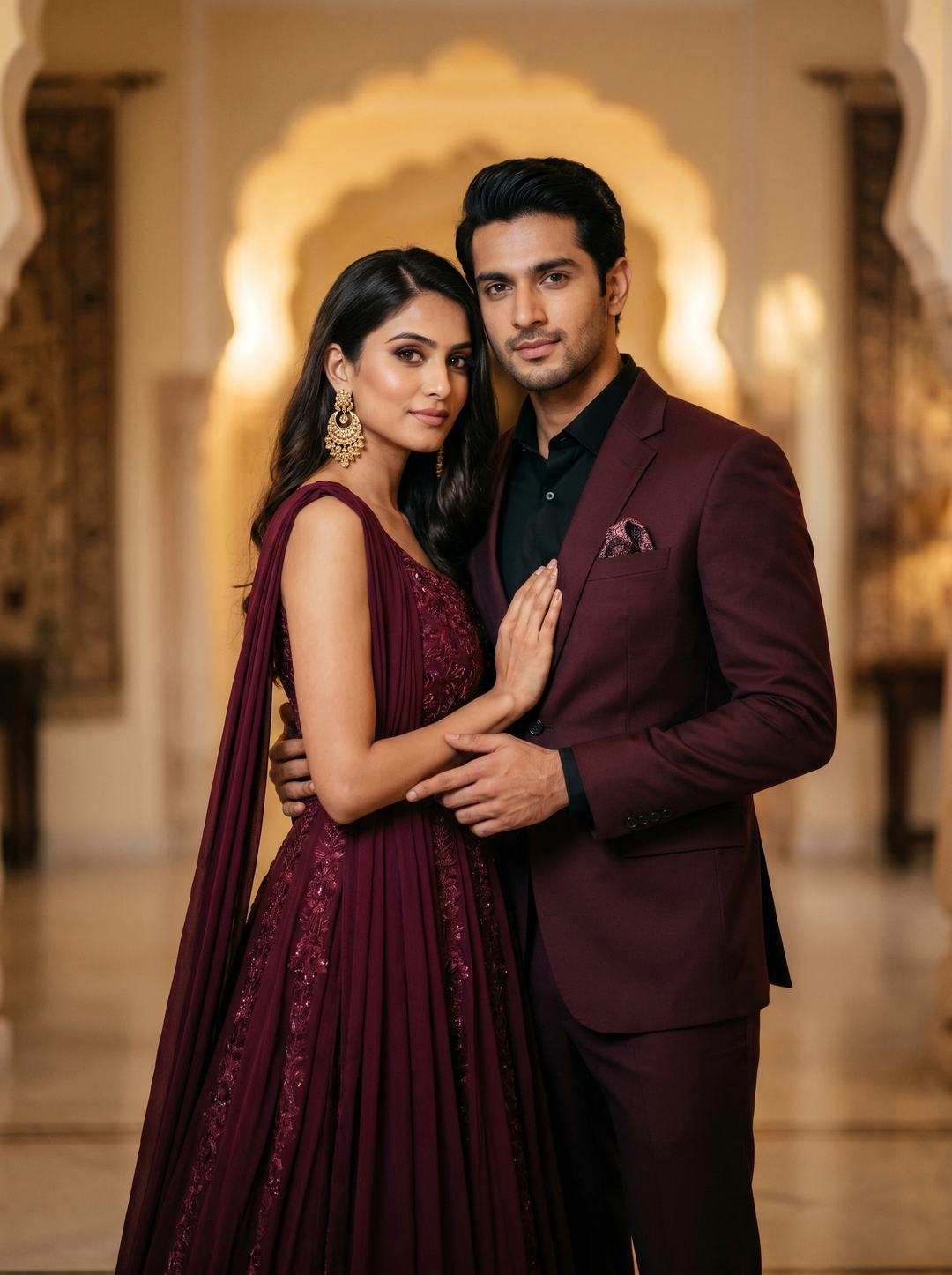 Indian Couple Portrait – Gemini AI Photo Prompt — image 3