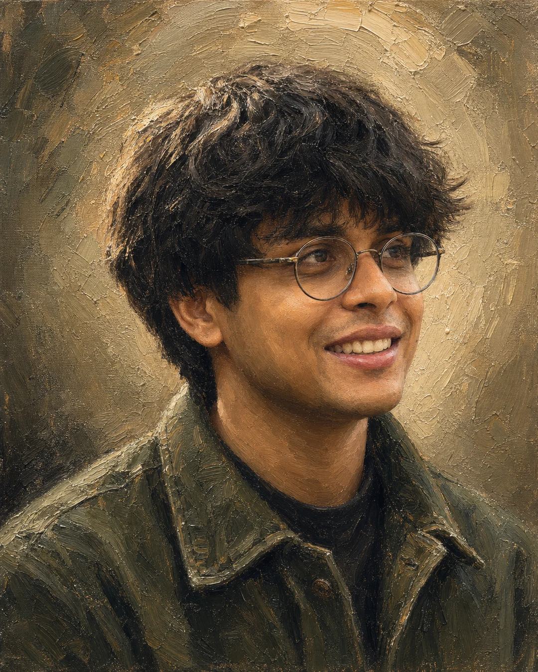 Expressive Oil Painting Portrait AI Image Prompt, image 1