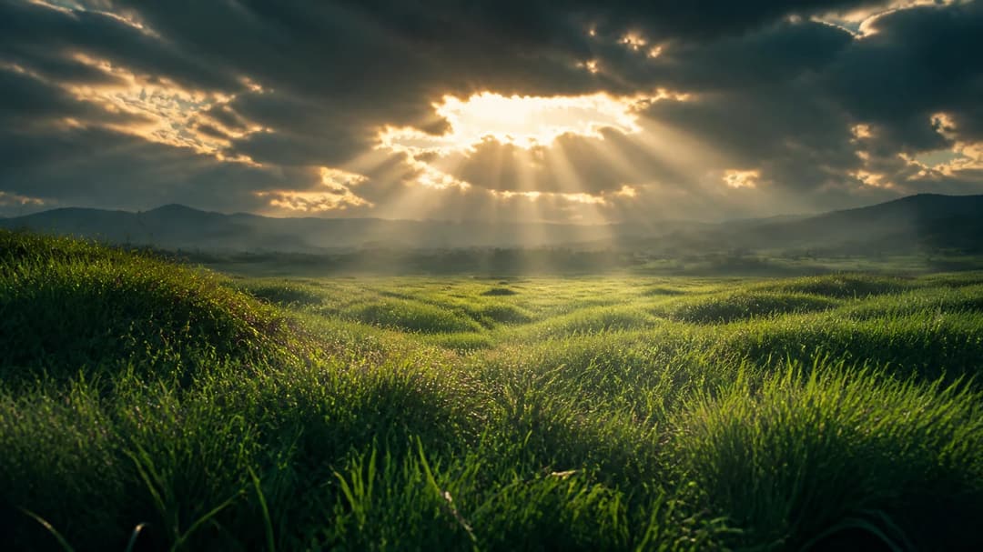 Cinematic Green Field Nature Color Grading Prompt, image 3