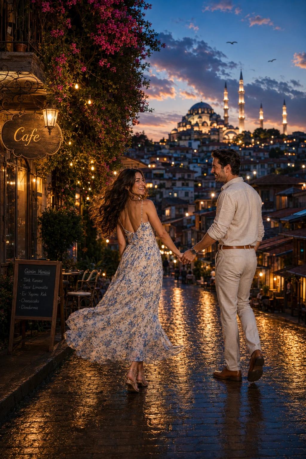 Old Town Dance Couple – Gemini AI Photo Prompt, image 2