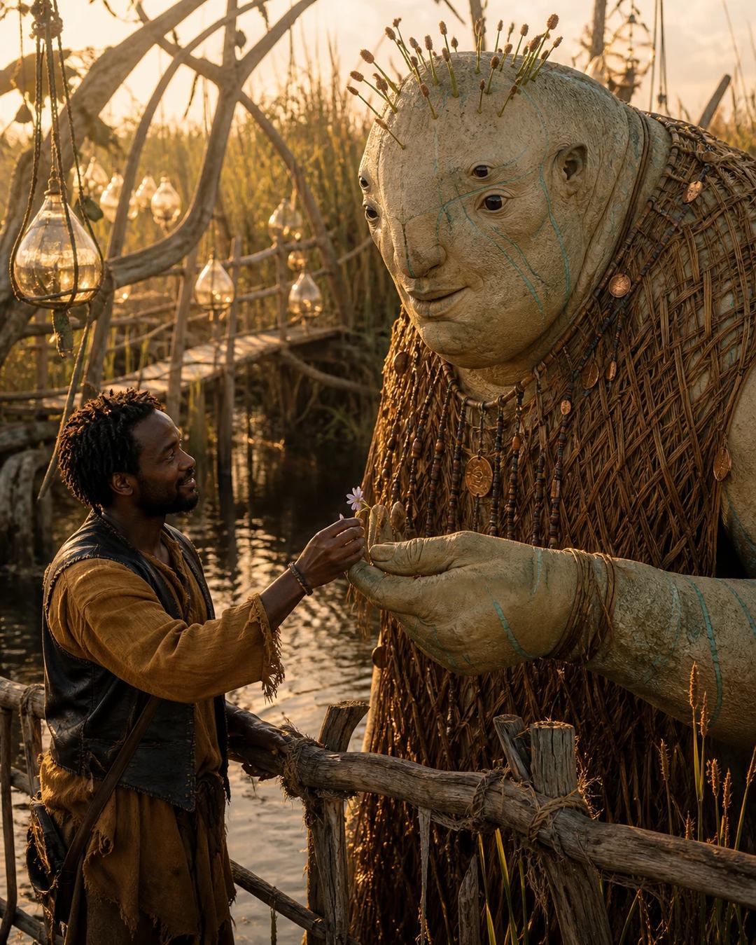 Fairytale Swamp With Friendly Ogre Image Prompt, image 3