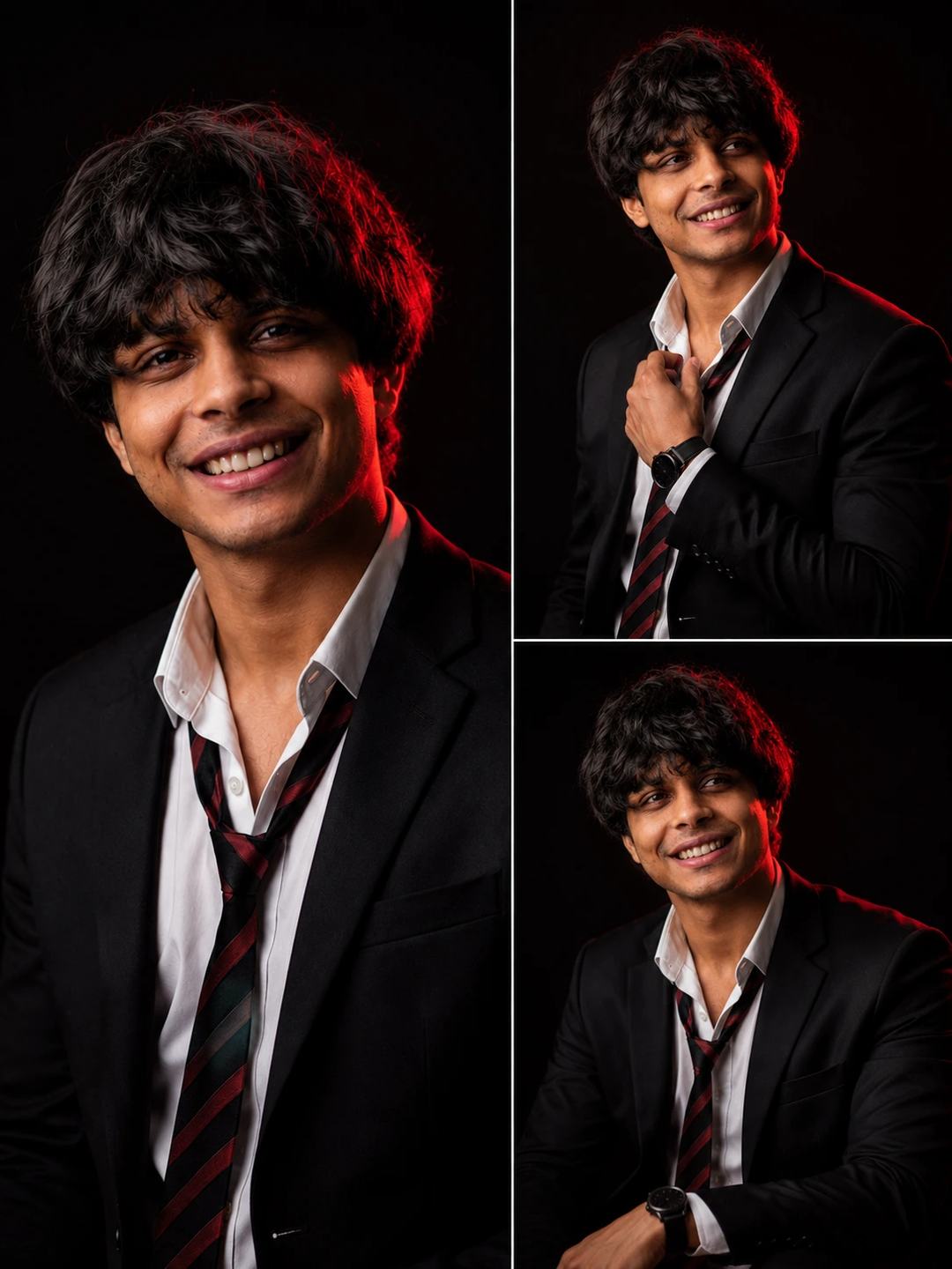 Black Blazer Studio Portrait – Gemini AI Photo Prompt — image 4