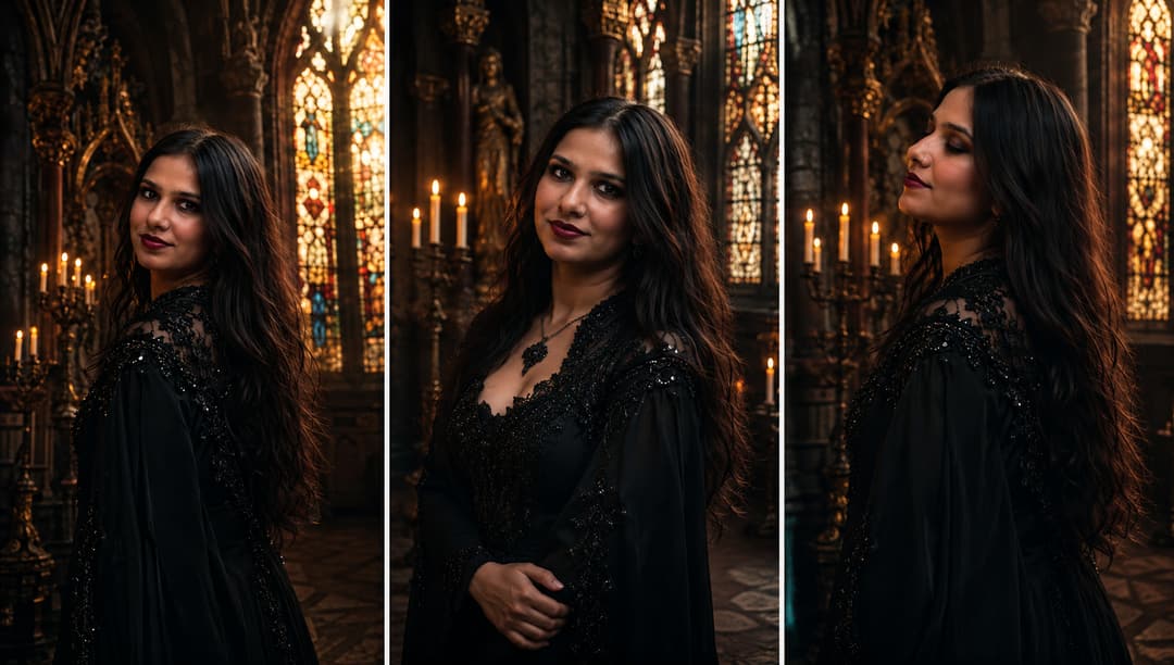 Gothic Hall Portrait – Gemini AI Photo Prompt — image 2
