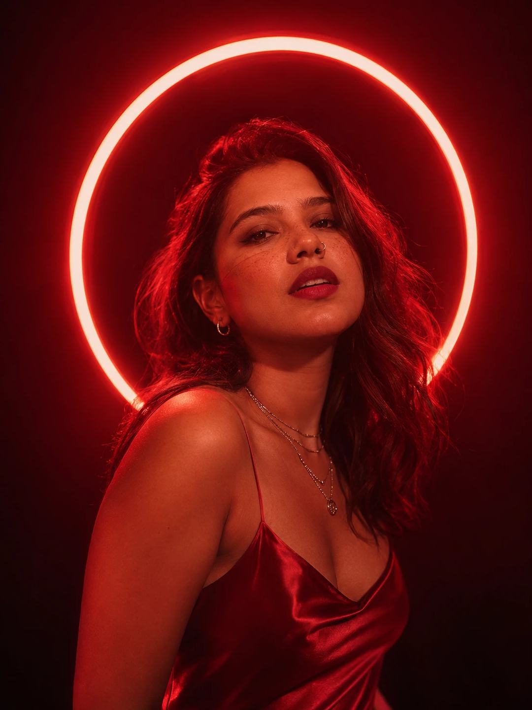 Neon Ring Portrait AI Photo Prompt for Gemini, image 4
