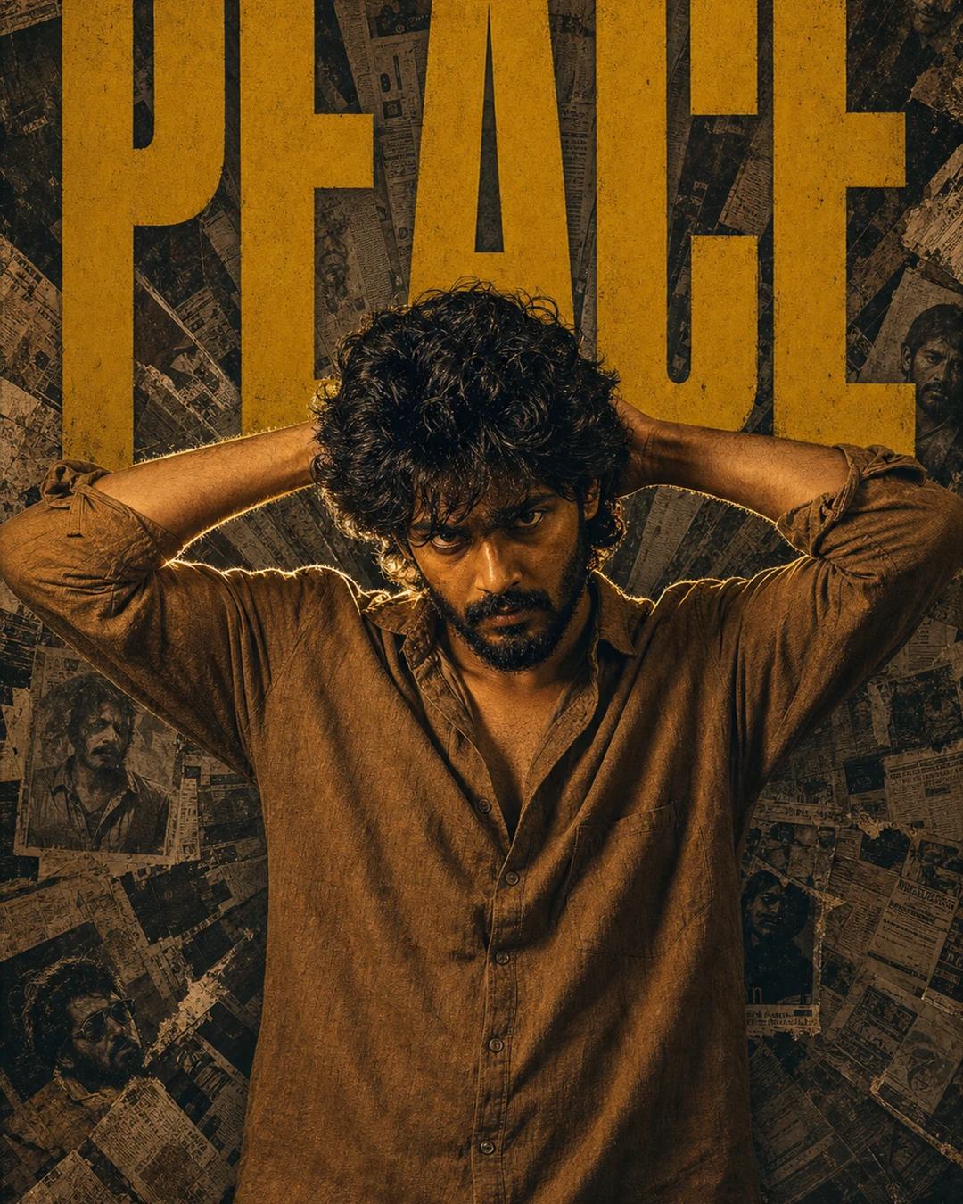 South Indian PEACE Action Movie Poster AI Prompt — image 3