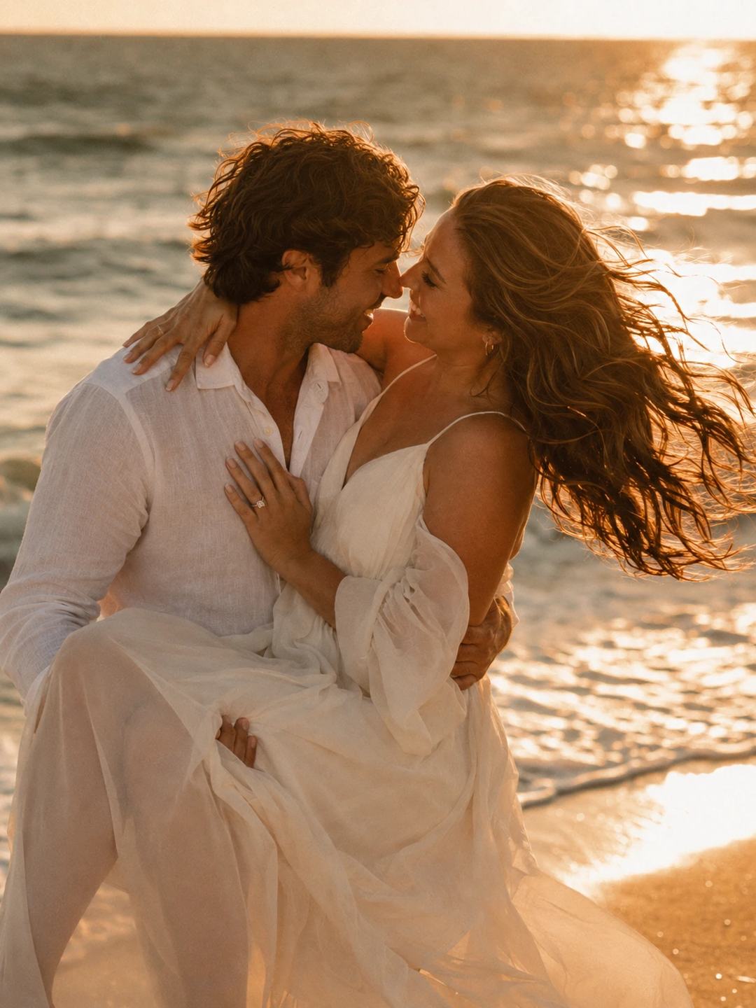 Beach Dip Kiss Couple – Gemini AI Photo Prompt, image 4