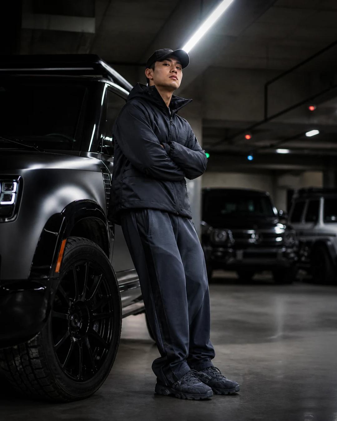 Land Rover Defender Garage Streetwear Photo Prompt — image 2