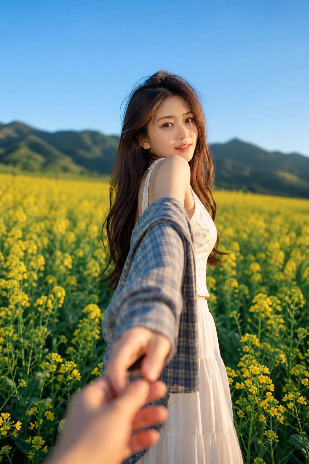 Rapeseed Field Cinematic Editorial Portrait Prompt, image 3