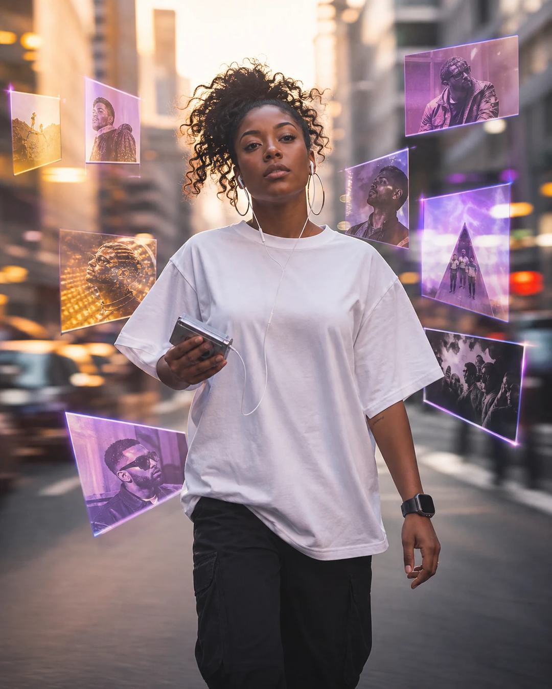 Urban Rhythm Holographic Music Walk Photo Prompt — image 3
