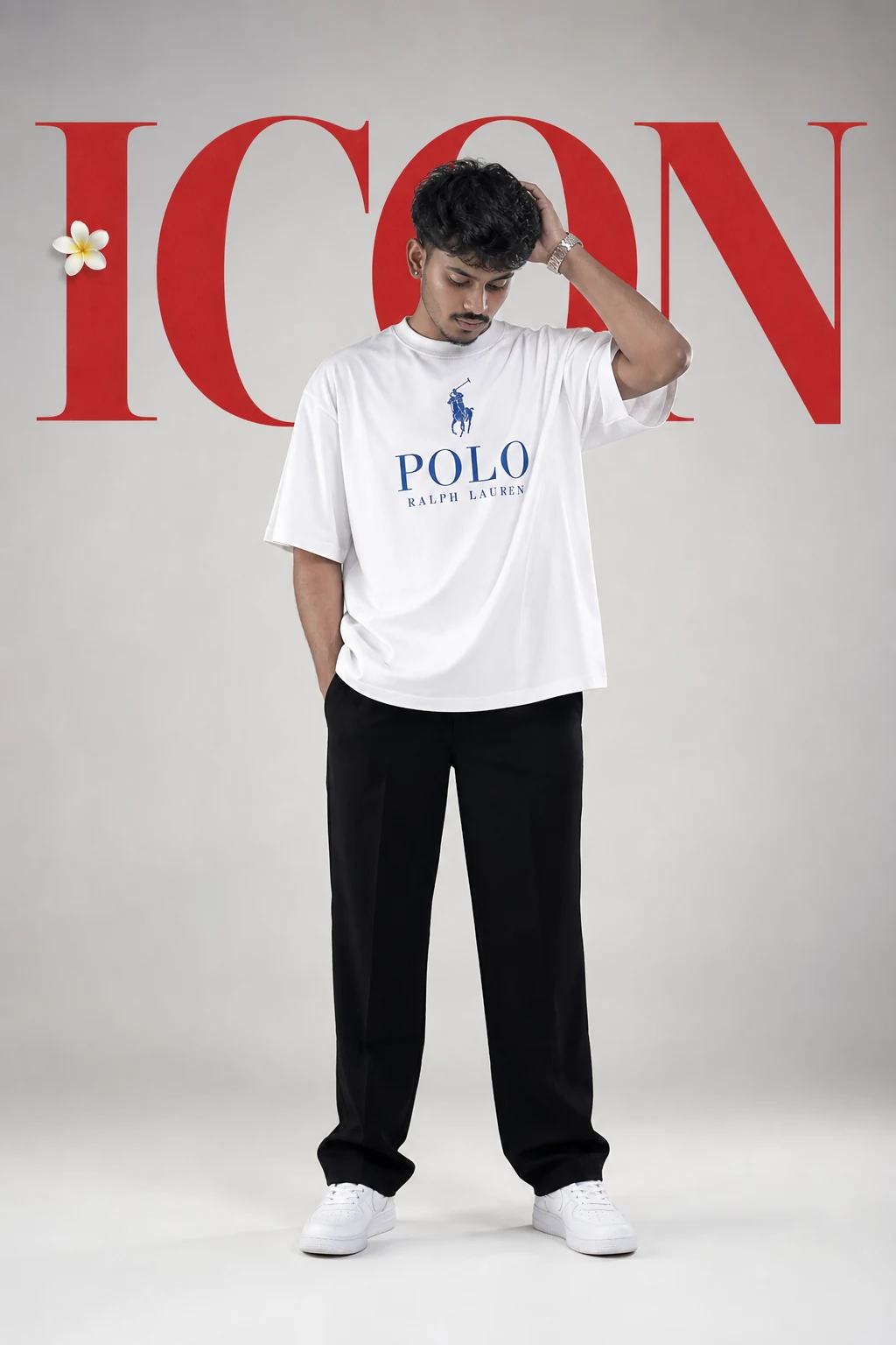 Luxury Studio Bold Typography Editorial Prompt, image 3