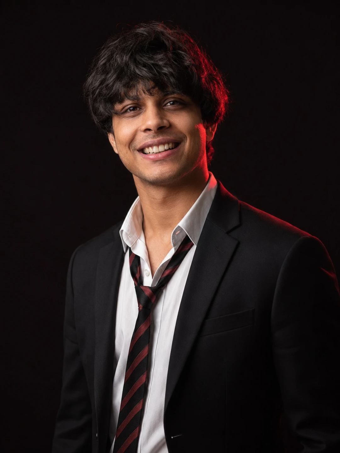 Black Blazer Studio Portrait – Gemini AI Photo Prompt — image 3