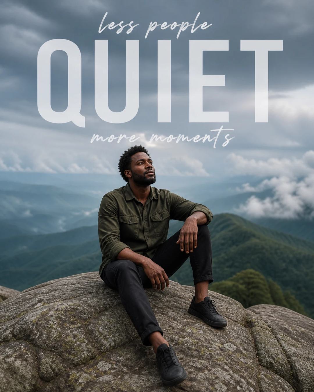 Rocky Mountain QUIET Typography Portrait Prompt, image 3