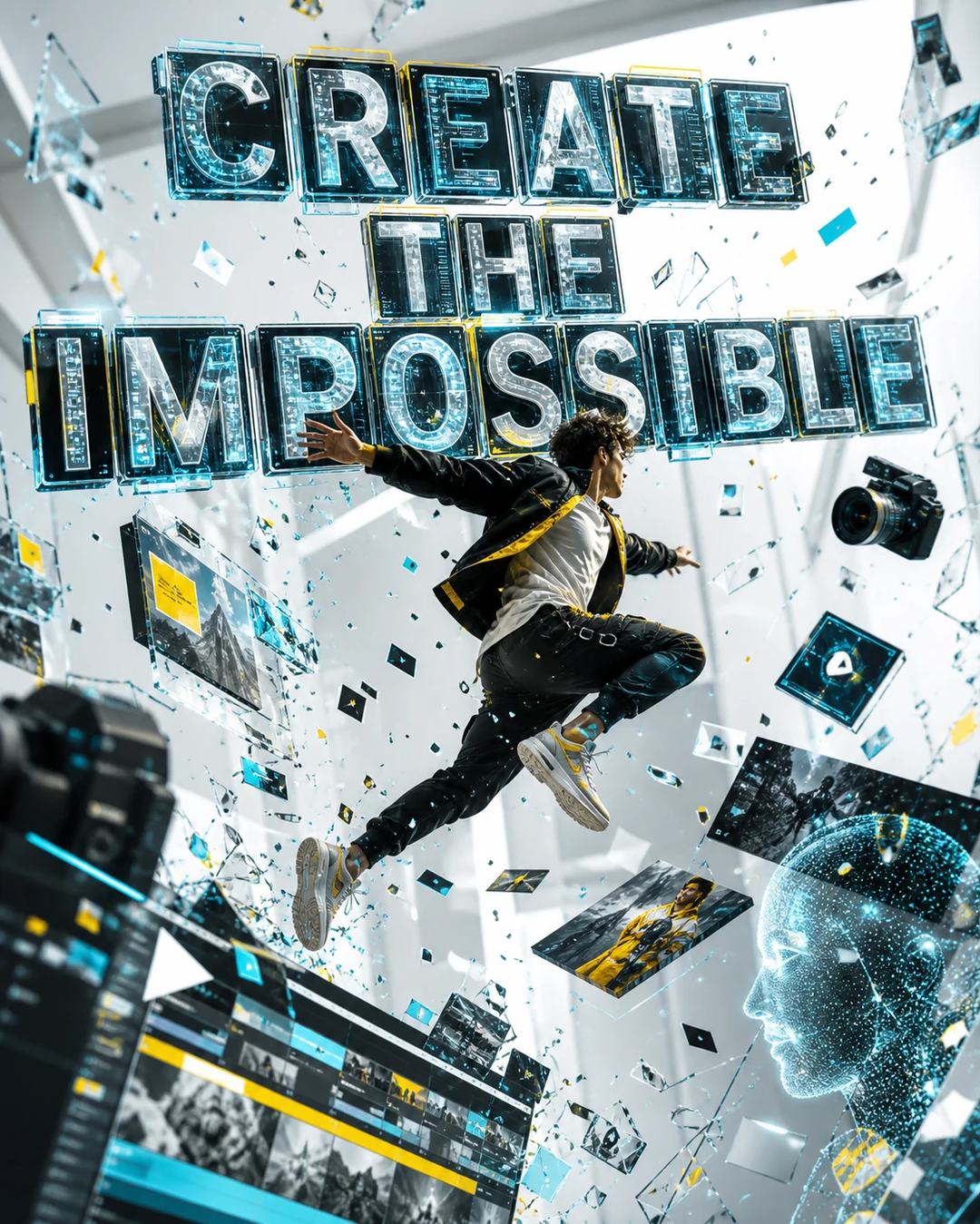 Create the Impossible Creative Tech Poster Prompt, image 1