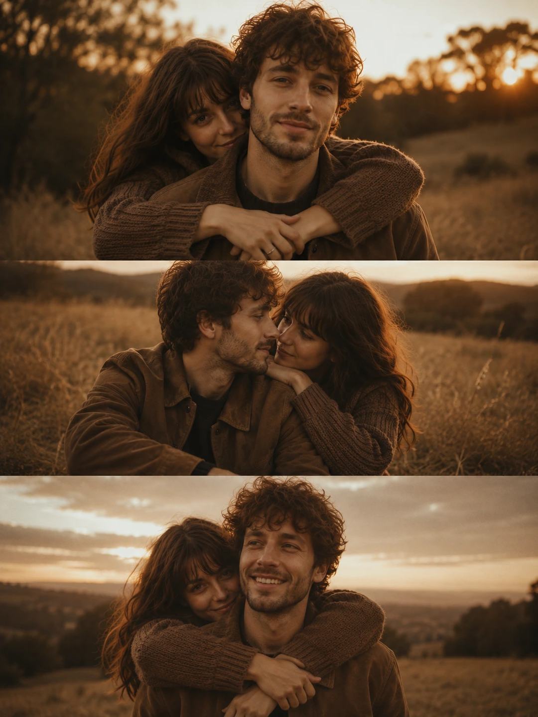 Golden Hour Couple Portrait – Gemini AI Photo Prompt, image 3
