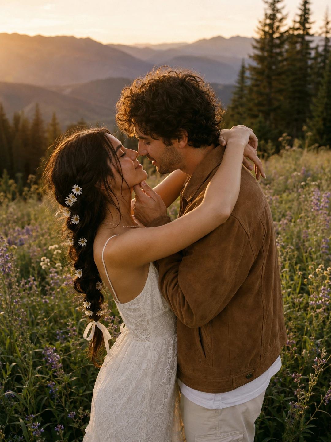 Daisy Meadow Couple – Gemini AI Photo Prompt, image 1