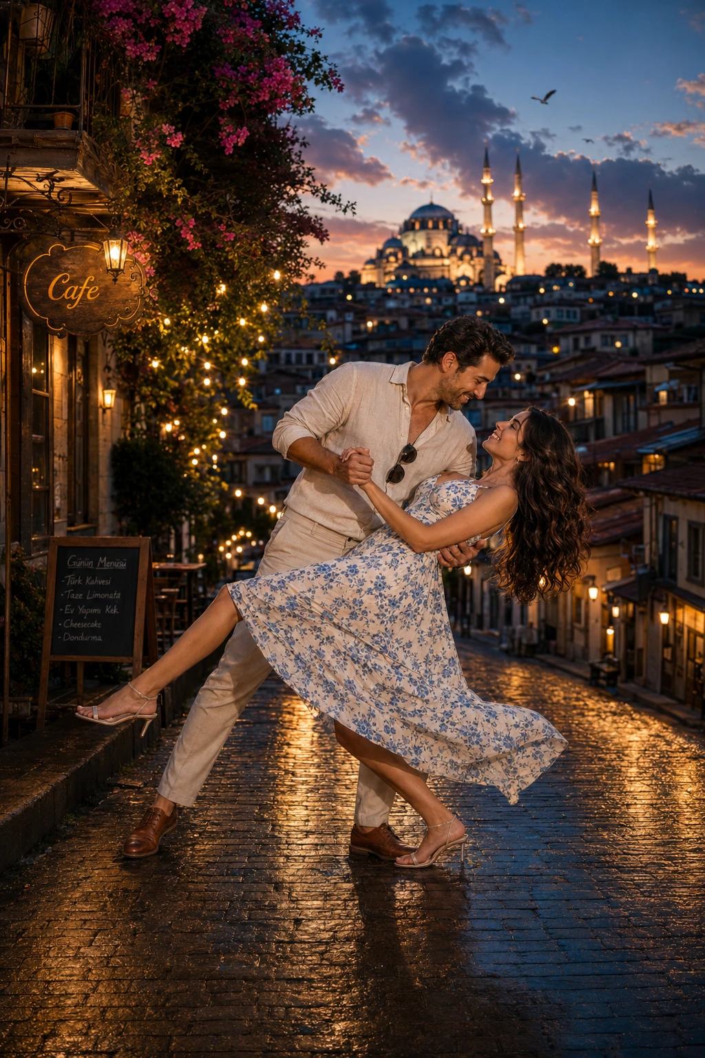 Old Town Dance Couple – Gemini AI Photo Prompt, image 3