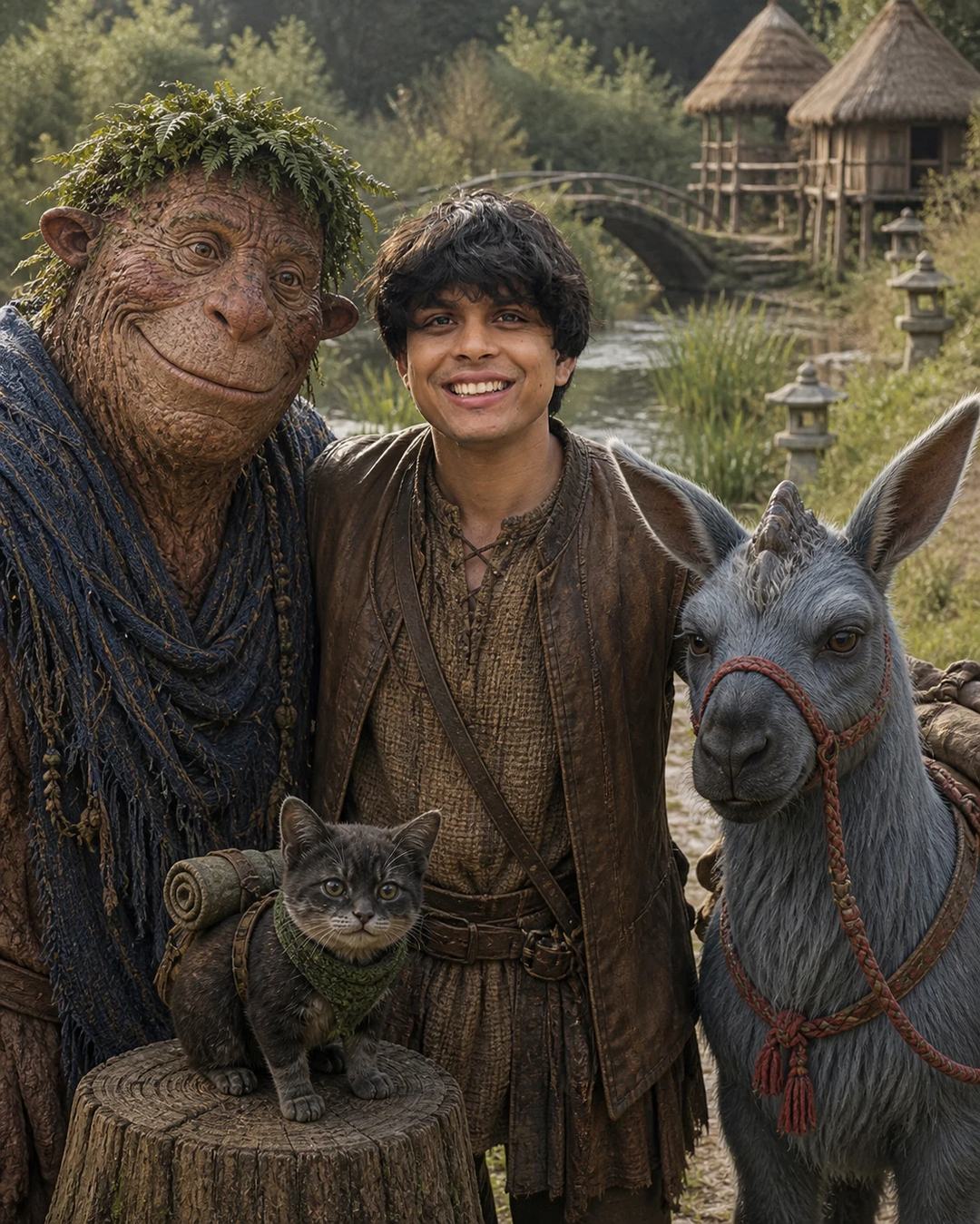 Friendly Fairytale Group Photo AI Image Prompt, image 2