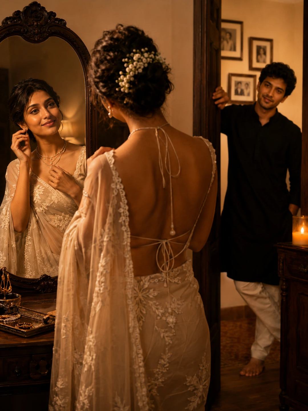 Vintage Mirror Couple – Gemini AI Photo Prompt, image 2