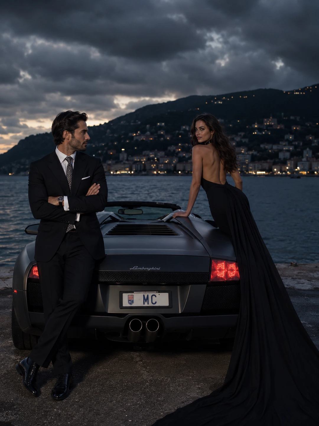 Luxury Car Couple – Gemini AI Photo Prompt, image 1
