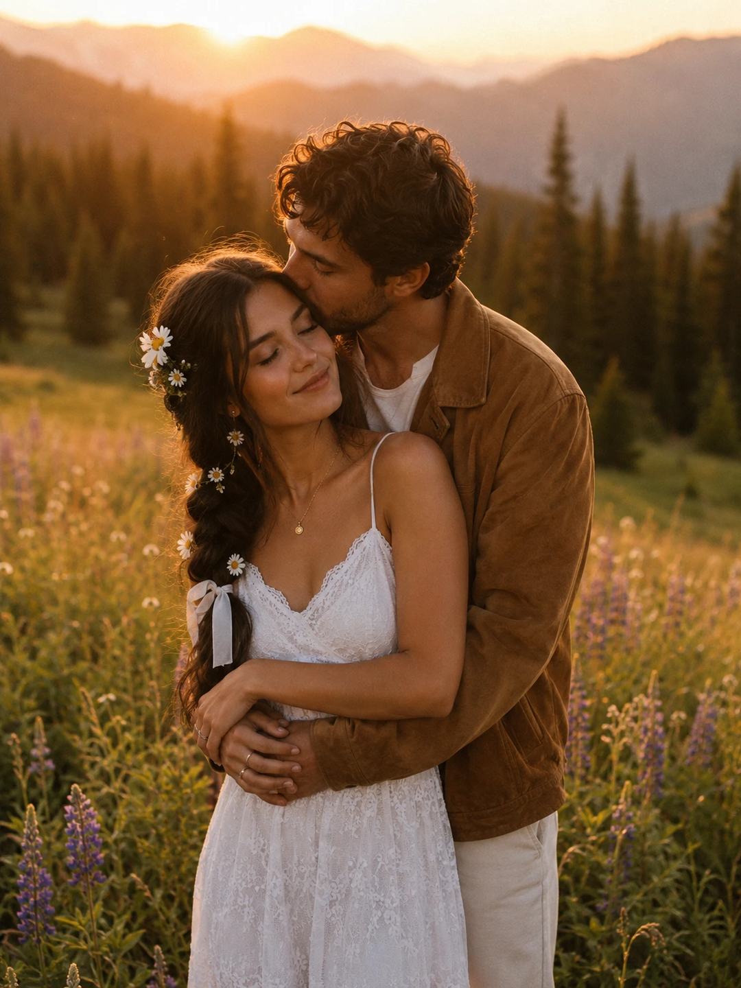 Daisy Meadow Couple – Gemini AI Photo Prompt, image 3