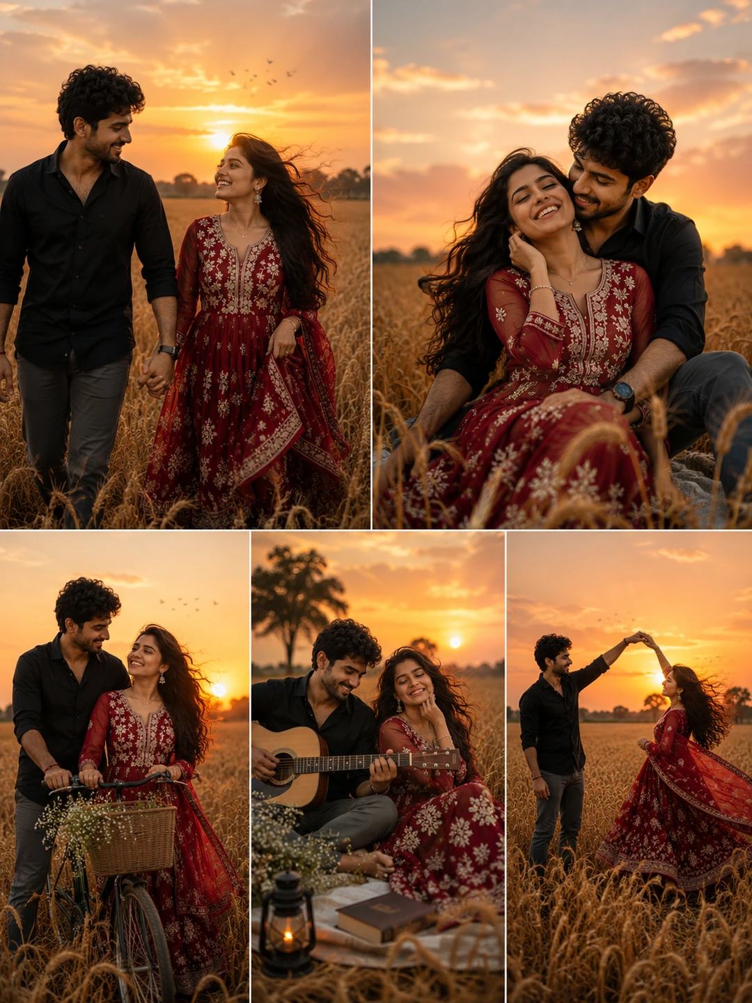 Wheat Field Couple – Gemini AI Photo Prompt, image 2