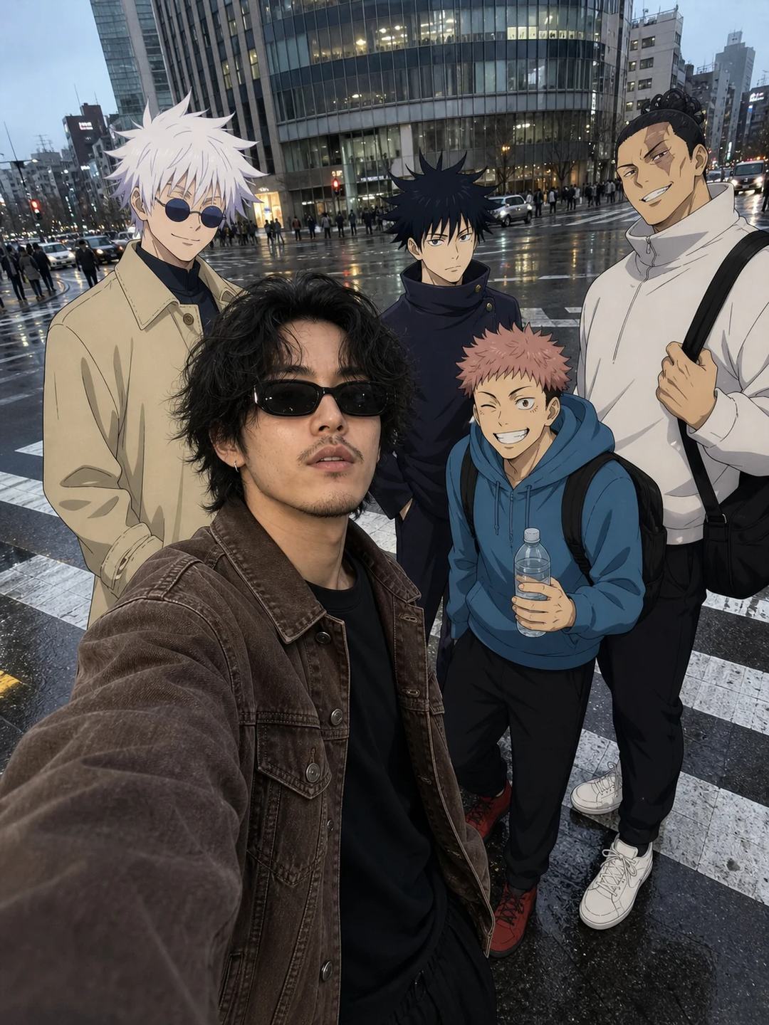 Tokyo Anime Character Street Selfie Photo Prompt — image 3