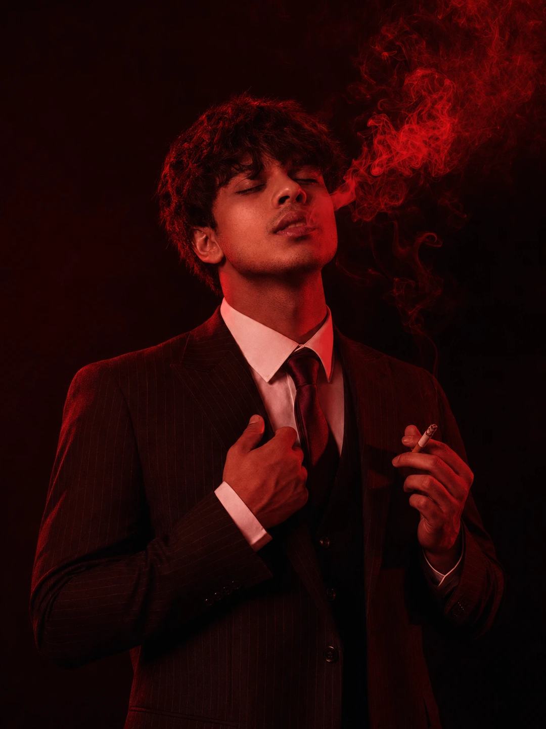 Smoky Studio Portrait – Gemini AI Photo Prompt — image 3