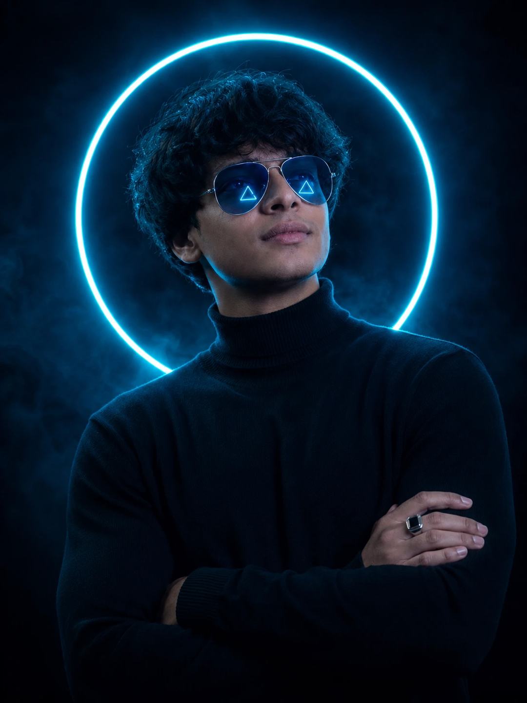 Neon Ring Portrait AI Photo Prompt for Gemini, image 6
