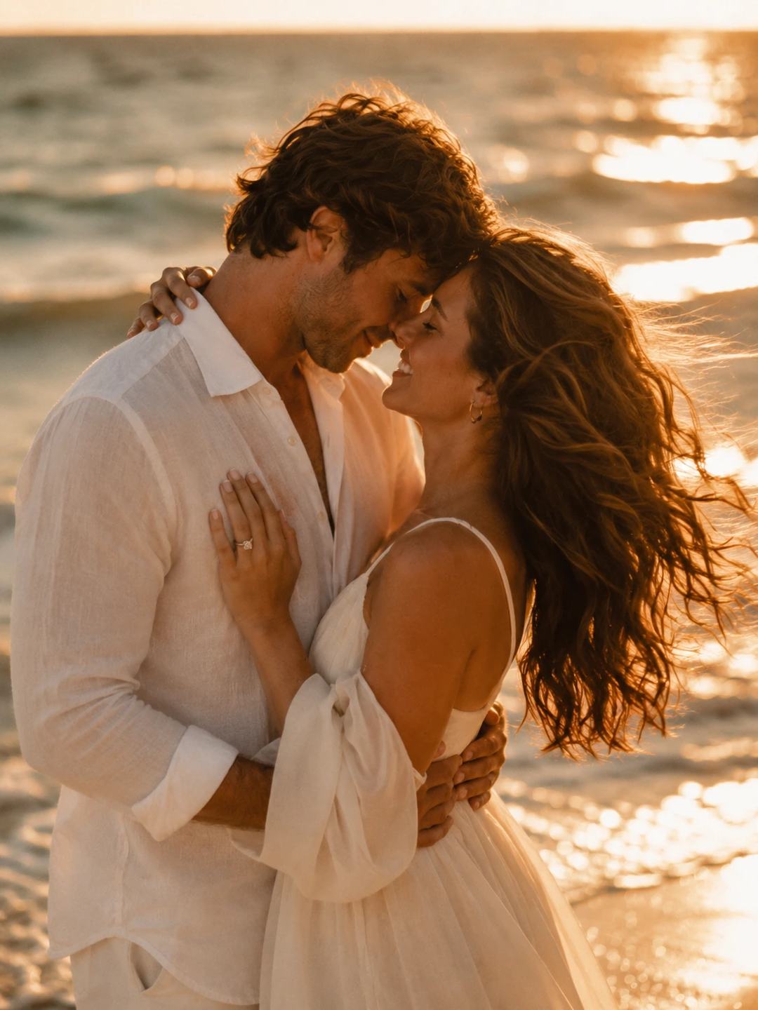 Beach Dip Kiss Couple – Gemini AI Photo Prompt, image 3