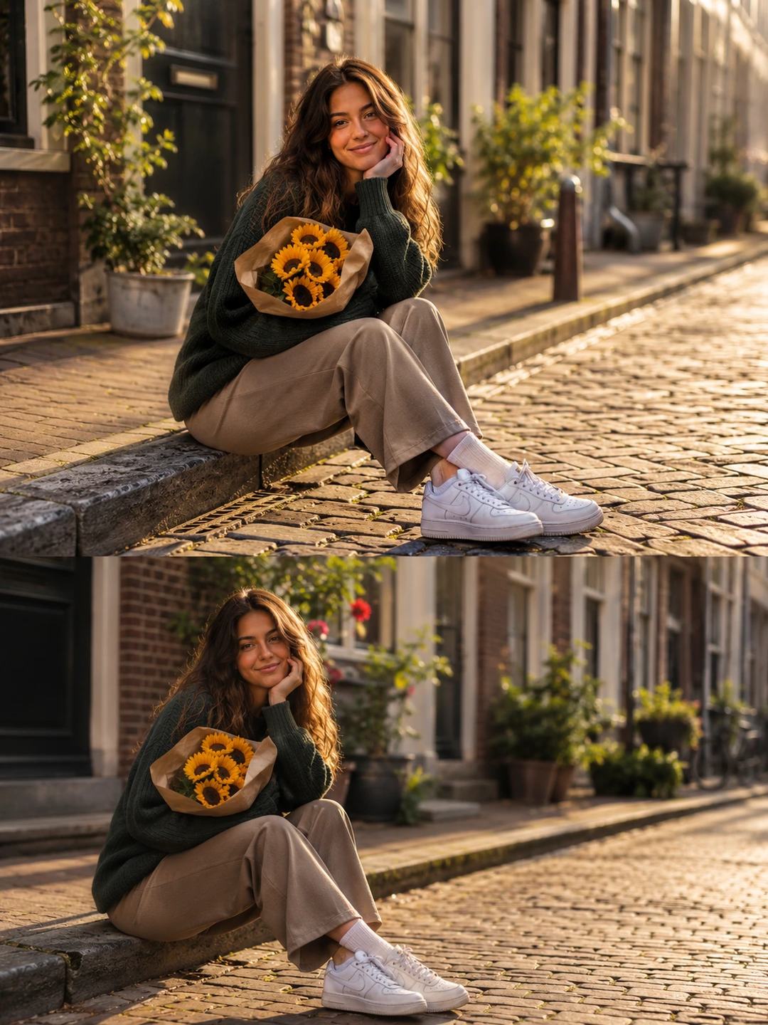Girl with flowers — image 2