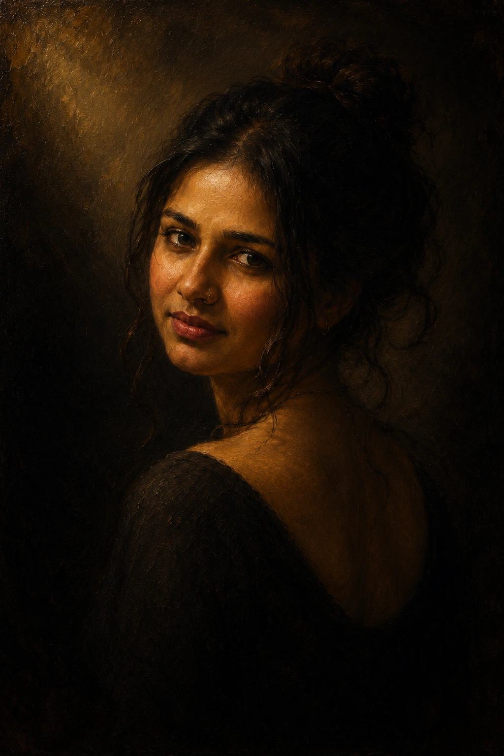Chiaroscuro Portrait – Gemini AI Photo Prompt — image 2
