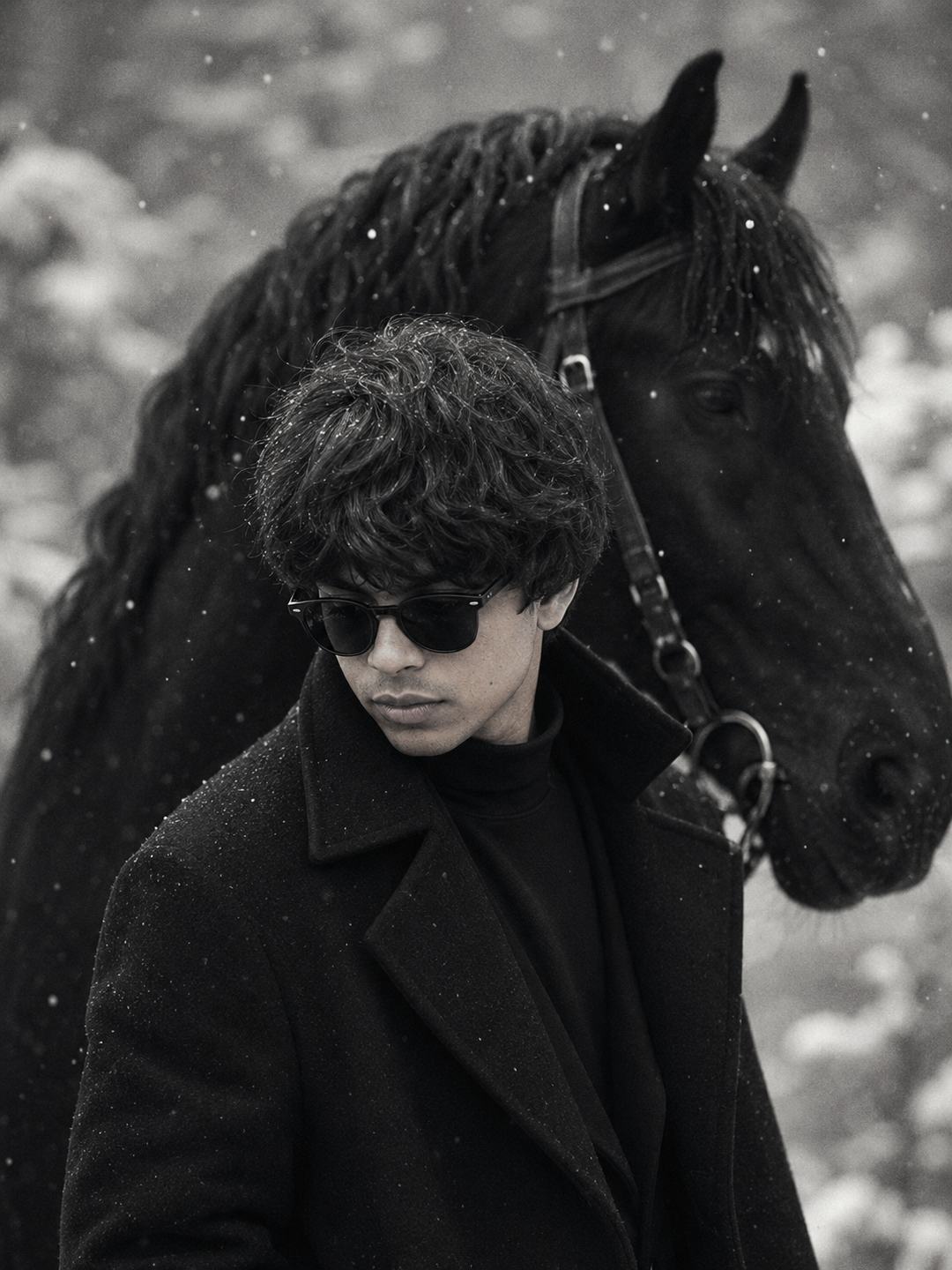 Winter Horse Portrait – Gemini AI Photo Prompt — image 1