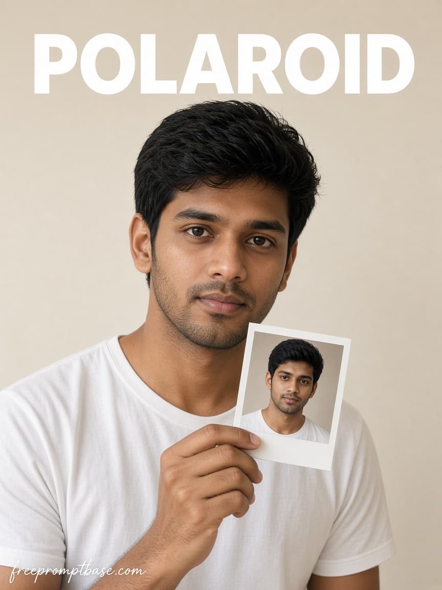 Polaroid Younger Self ChatGPT Photo Editing Prompt, image 1