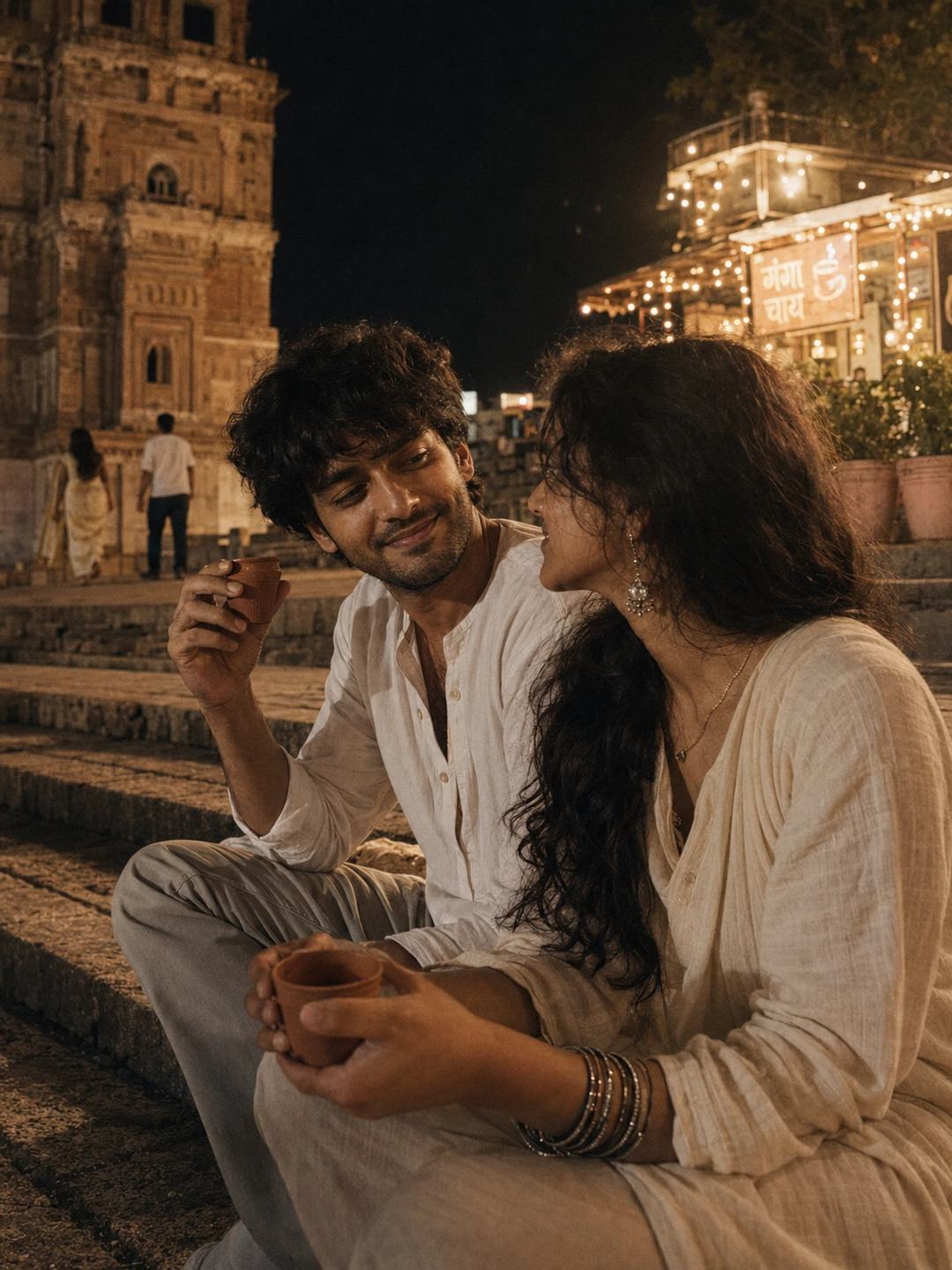 Kulhad Chai Couple – Gemini AI Photo Prompt — image 1