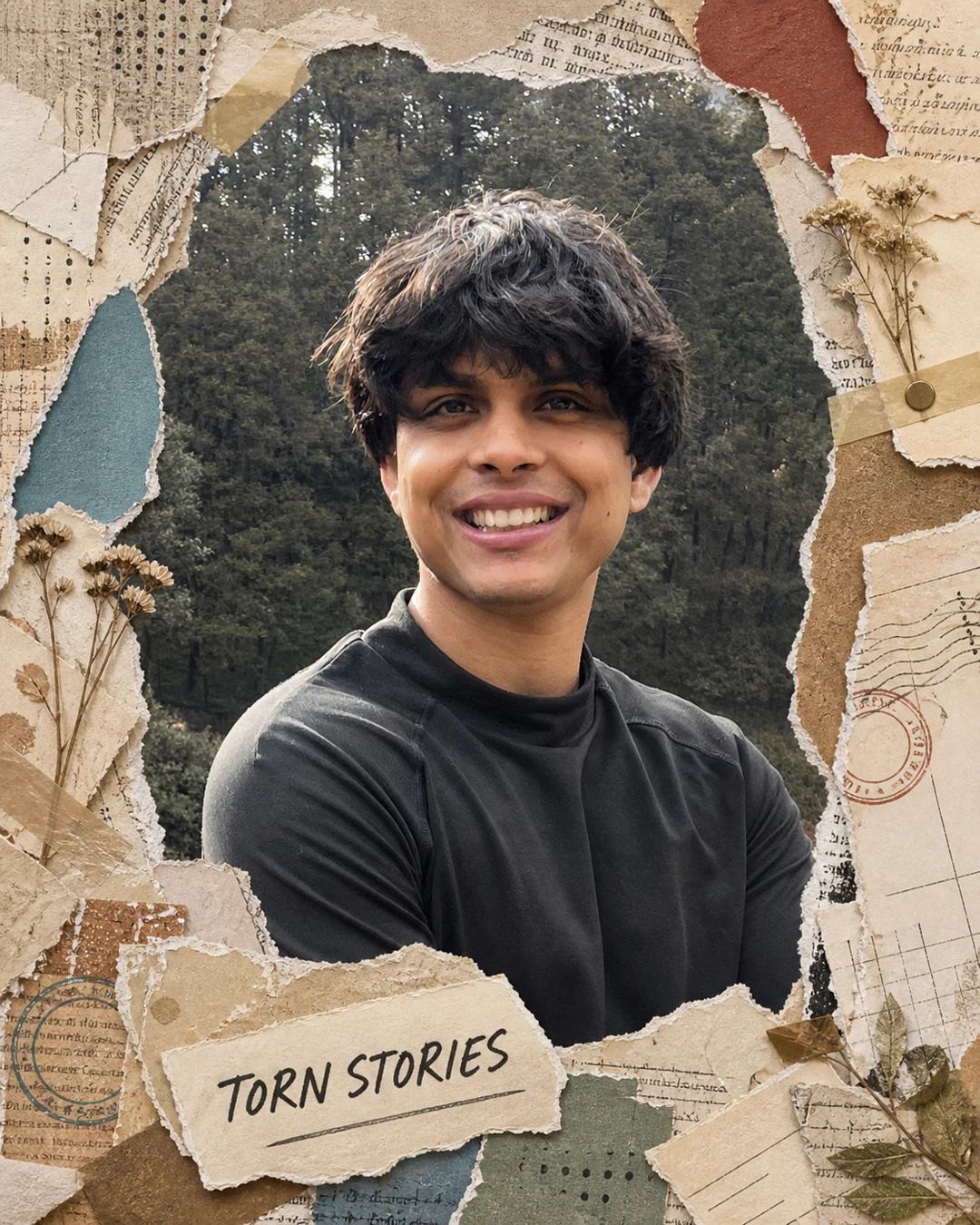 Torn Paper Scrapbook Collage Photo Effect Prompt, image 1