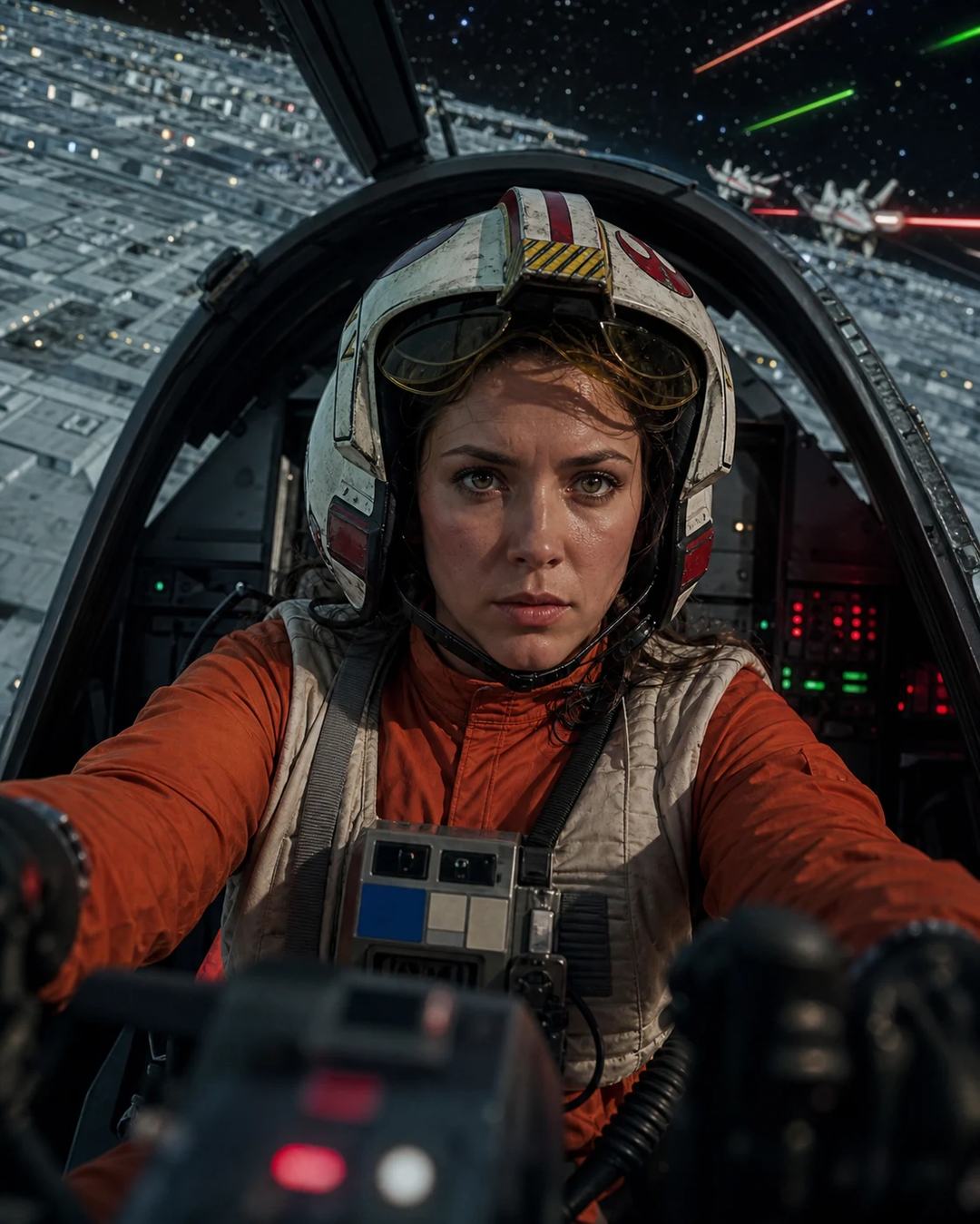 X-Wing Rebel Pilot Cinematic Space Photo Prompt, image 4