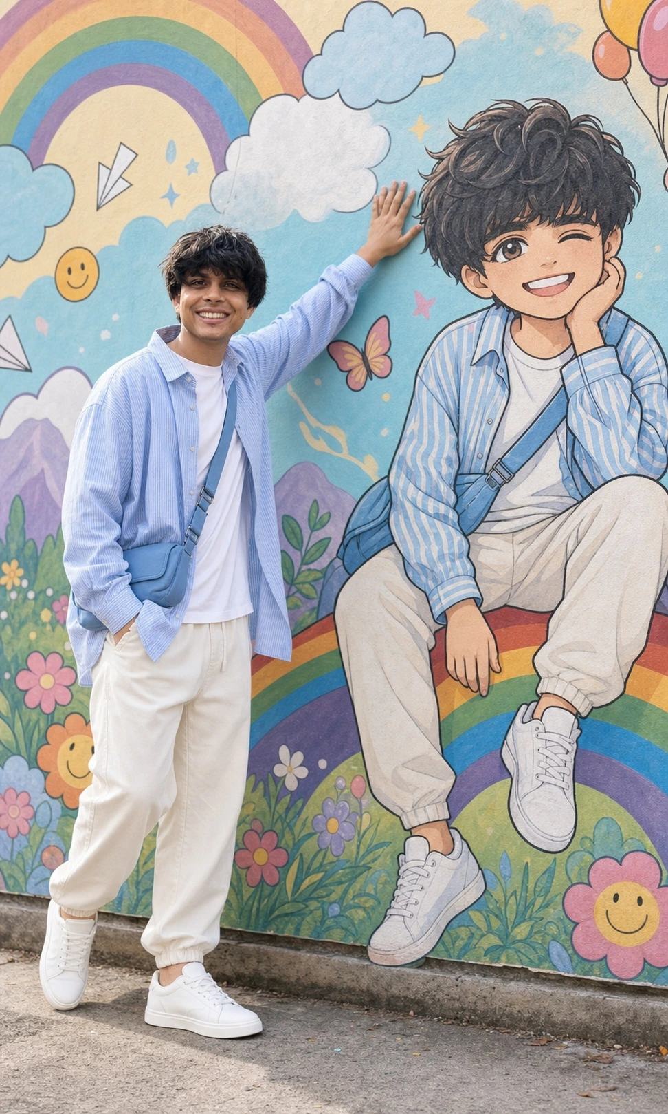 Gemini AI Anime Chibi Mural Photo Editing Prompt for Boys — image 3