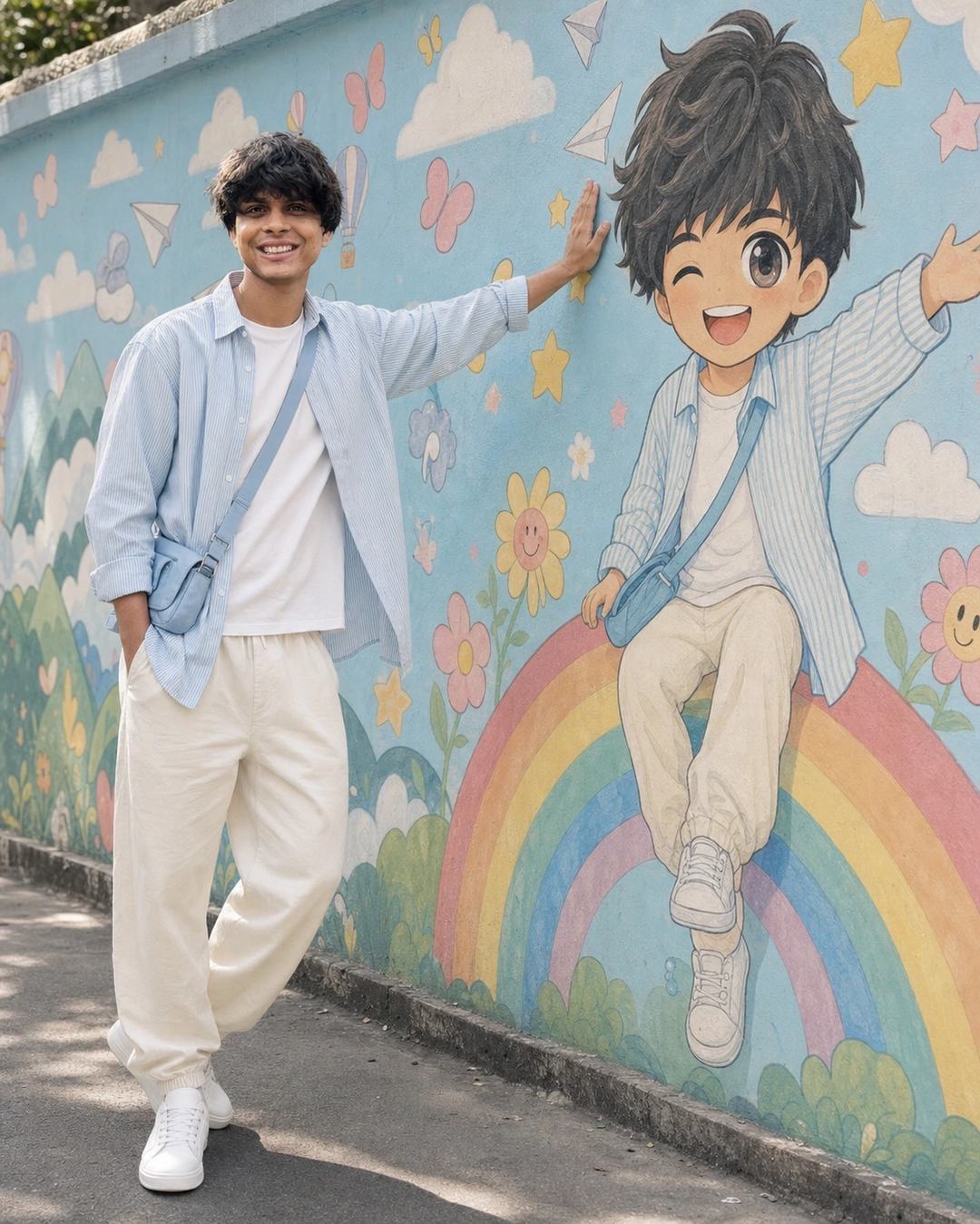Gemini AI Anime Chibi Mural Photo Editing Prompt for Boys — image 2