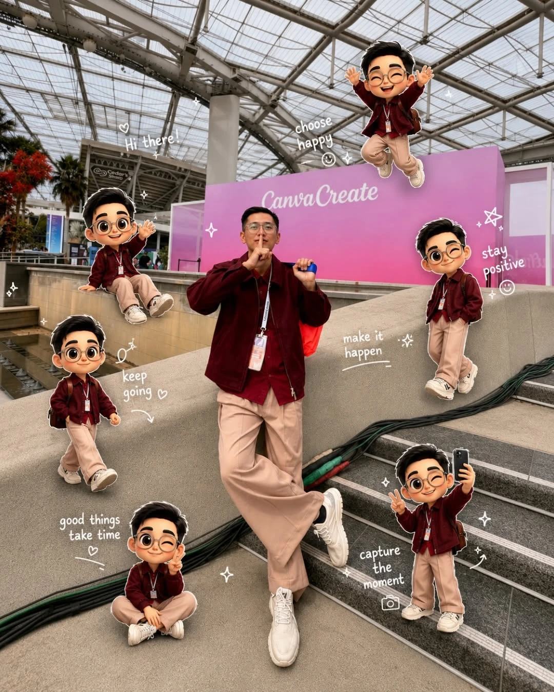 Pixar Chibi Scrapbook Collage – Gemini AI Photo Prompt — image 3