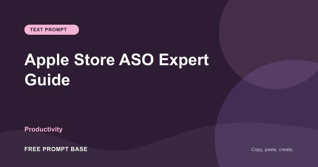 Apple Store ASO Expert Guide AI prompt cover