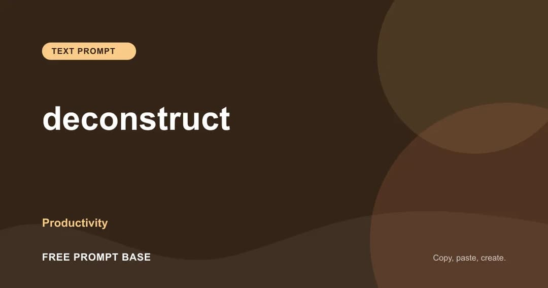 deconstruct AI prompt cover