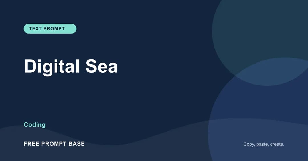 Digital Sea AI prompt cover